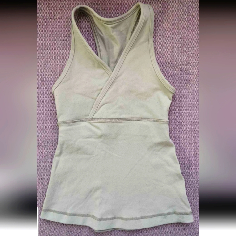 lululemon athletica Light Green Tank Top